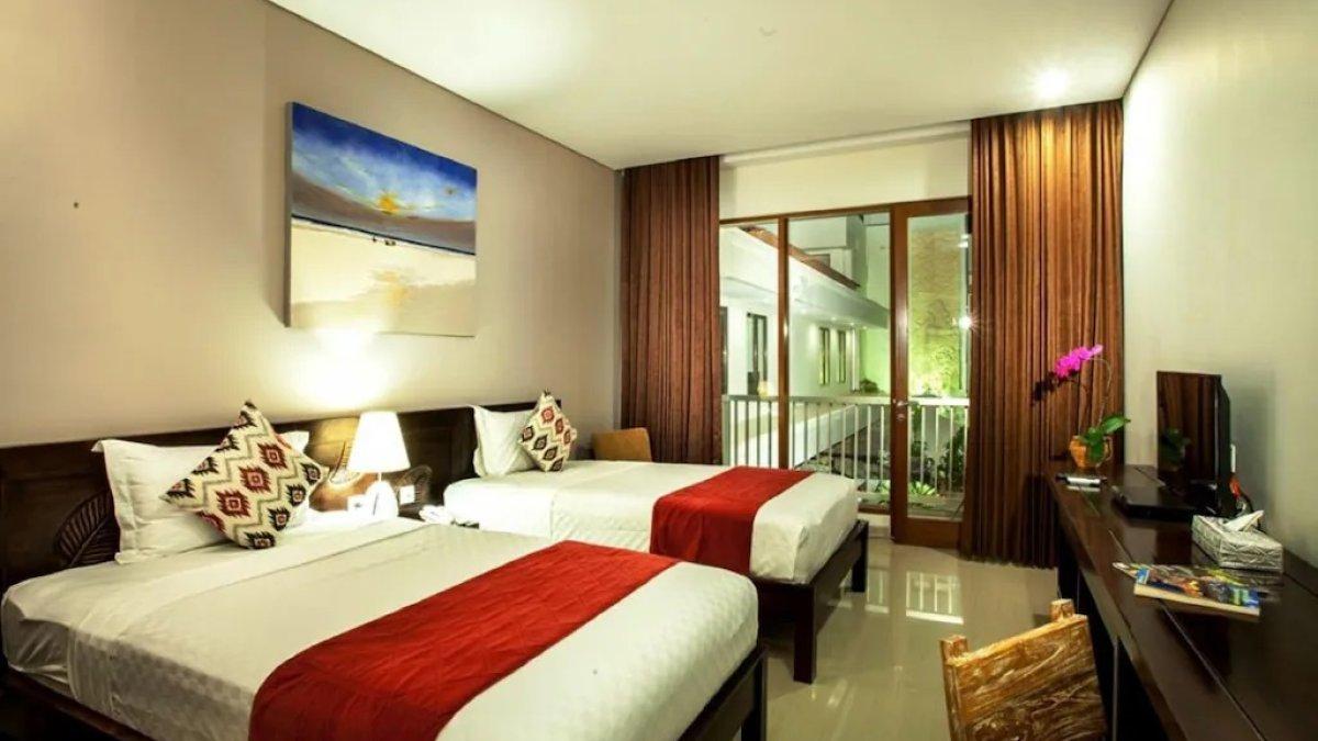 Abian Harmony Hotel and Spa, satu hotel bintang 3 dekat Pantai Sanur Bali yang memiliki rating 8 dengan tarif inap mulai Rp 200 ribuan.