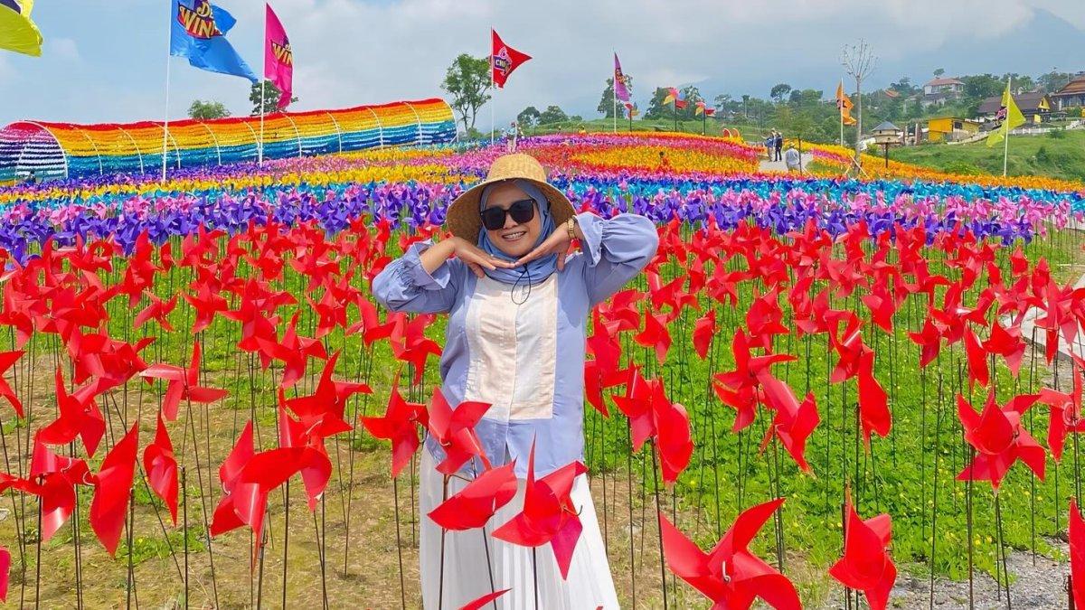Ada banyak spot foto terbaik di Cepogo Cheese Park Boyolali