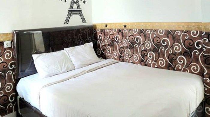 Kamar penginapan di hotel Aeropolis Airport by Fajar Room, Tangerang, Banten.