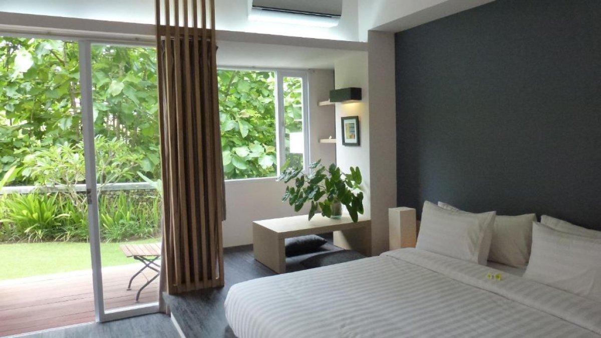 Allia Residence, satu hotel bintang 3 di Nusa Dua Bali yang memiliki rating 8 dengan tarif inap mulai Rp 200 ribuan.