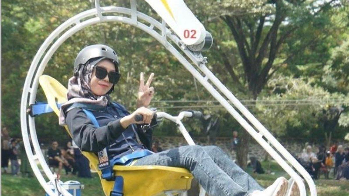 Kereta gantung di Amanah Borneo Park.