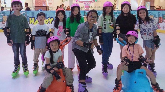 Anak-anak saat bermain di Happy Land Indonesia Jogja.