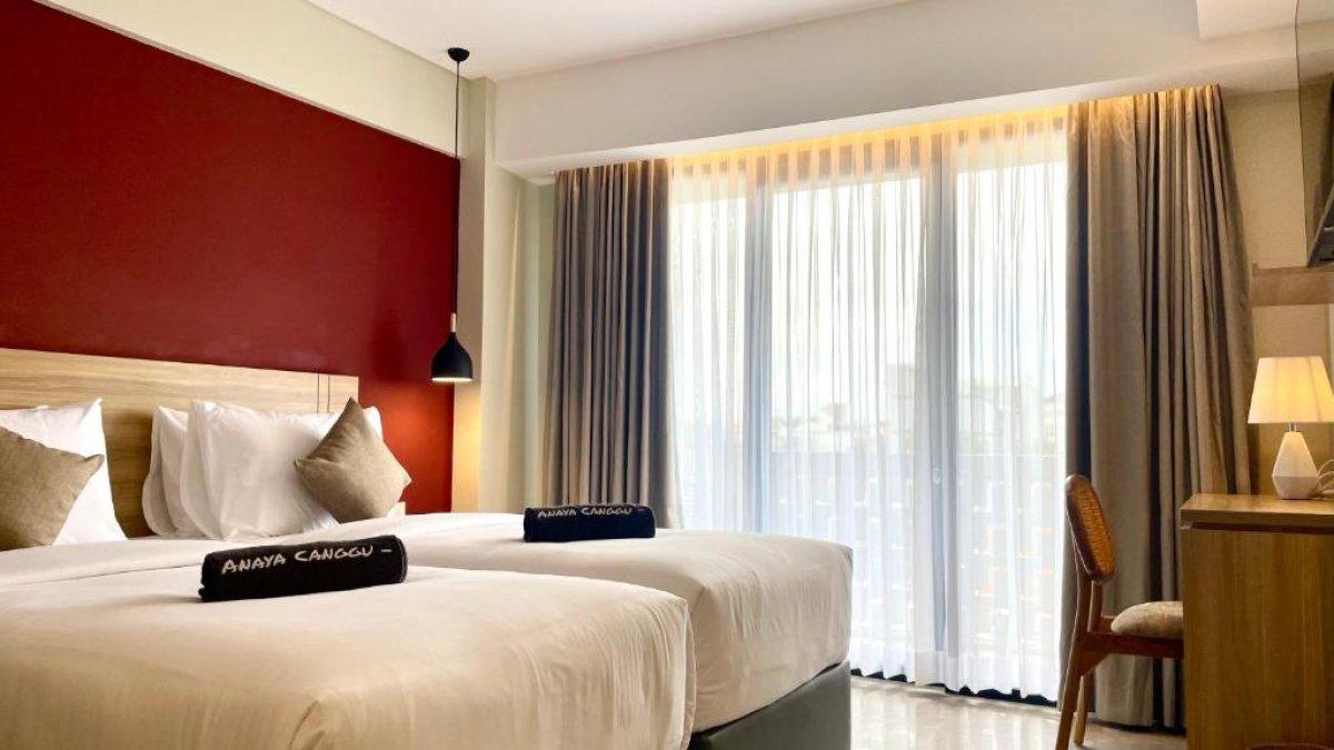 Anaya Hotel Canggu, satu hotel bintang 4 di Canggu Bali yang memiliki fasilitas kolam renang dengan tarif inap mulai Rp 300 ribuan.