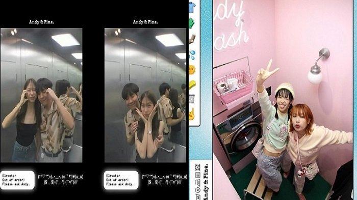 Hasil foto stan foto Andy & Monica dan Andy & Abbie di photo booth Andy & Fine, Bangkok.