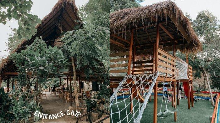 Area resto dan playground di Dante Pine, Kabupaten Enrekang, Sulawesi Selatan.