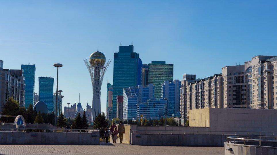 Pusat Kota Astana, Kazakhstan.