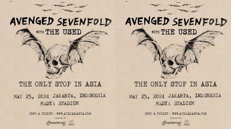 Konser Avenged Sevenfold di Jakarta.