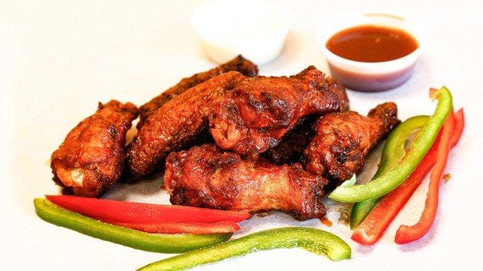Ilustrasi ayam bakar teflon.