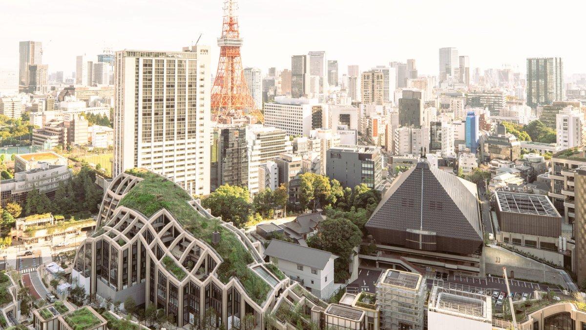 Azabudai Hills Sky Lobby, satu dek observasi terbaik dan gratis di Tokyo Jepang.