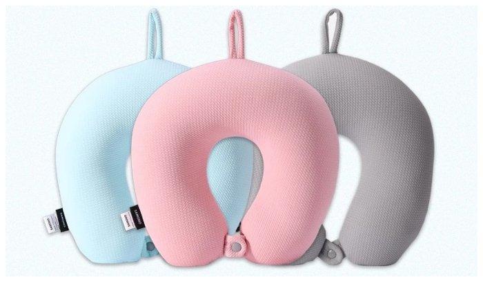 BaBantal leher untuk traveling, produk dari NEOKI BNP100