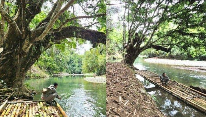 Wisata Batalijun atau Batara Lembah Terjun di Desa Mamigang, Paringin, Balangan, Kalimantan Selatan.