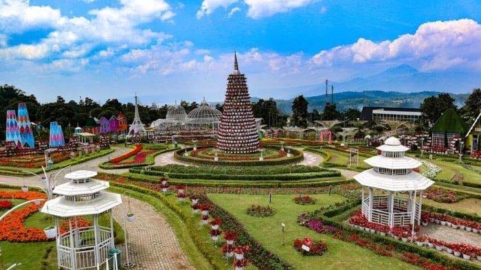 Beragam spot foto instagramable di Taman Bunga Celosia, Semarang, Jawa Tengah.