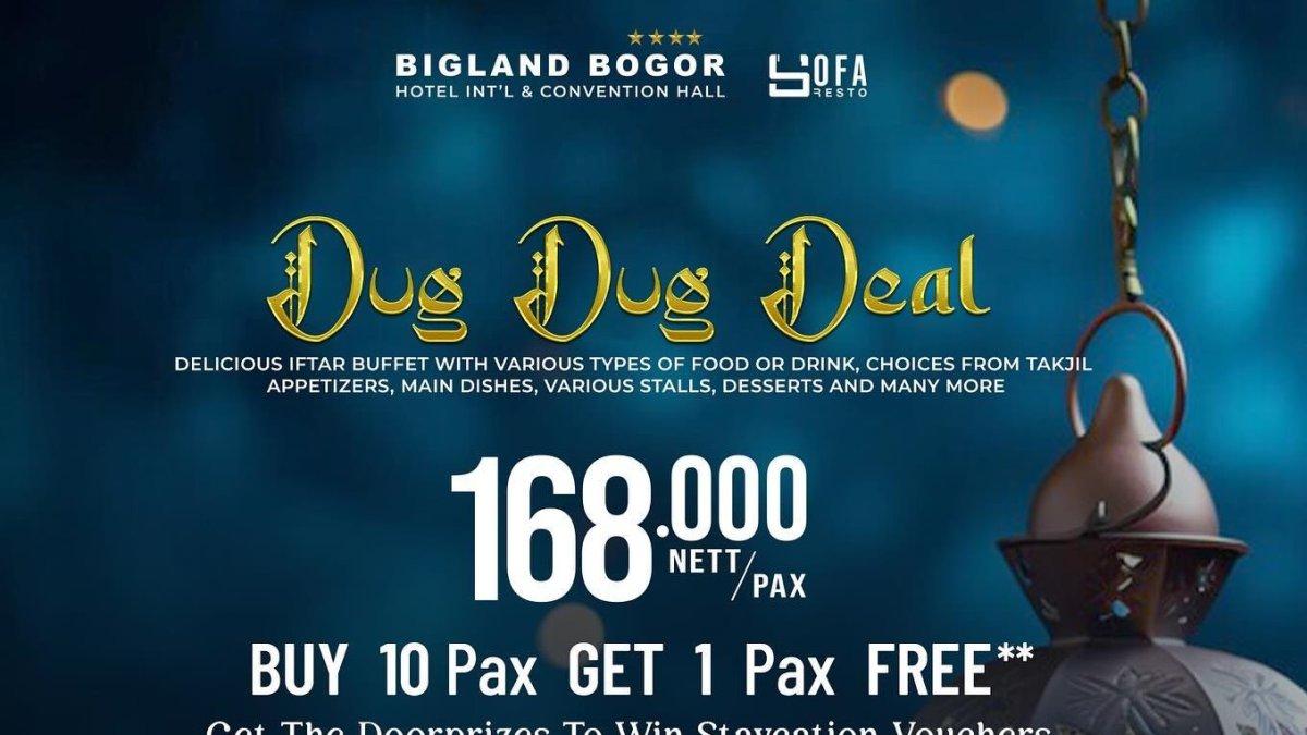 Bigland Bogor Hotel, satu hotel di Bogor Jawa Barat yang menawarkan paket bukber all you can eat Ramadan.