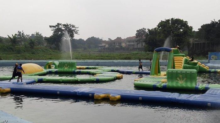 Bogor Aquagame berlokasi di Jalan Danau Bogor Raya No 33, RT 01/RW 07, Tanah Baru, Kecamatan Bogor Utara, Kota Bogor, Jawa Barat.