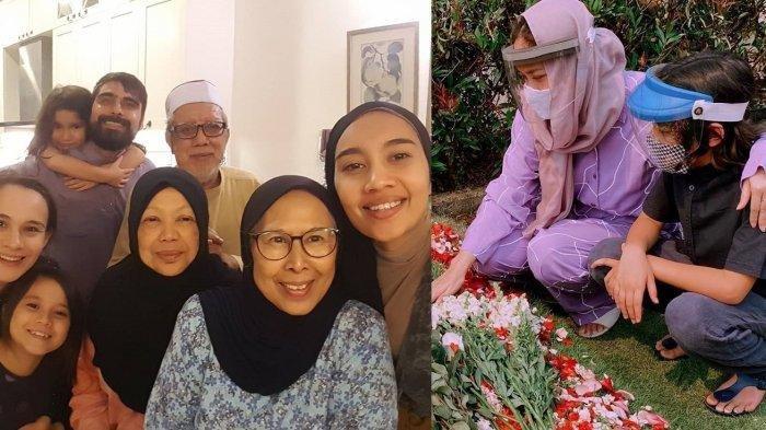 Bunga Citra Lestari bersama putranya dan keluarga Ashraf Sinclair di Malaysia.