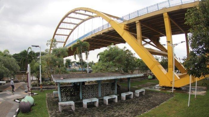 Cagar Budaya Halte Terminal Lama di Jalan Perdagangan, Kelurahan Kampung Bandar, Kecamatan Senapelan, Kota Pekanbaru, Kamis (8/8/2024).