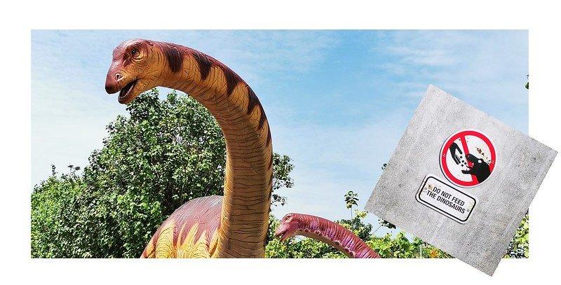 Changi Jurassic Mile, satu tempat wisata gratis di Singapura yang bisa kamu kunjungi saat malam hari.
