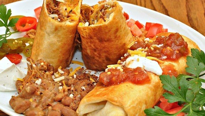 Chimichanga, kuliner khas Meksiko.