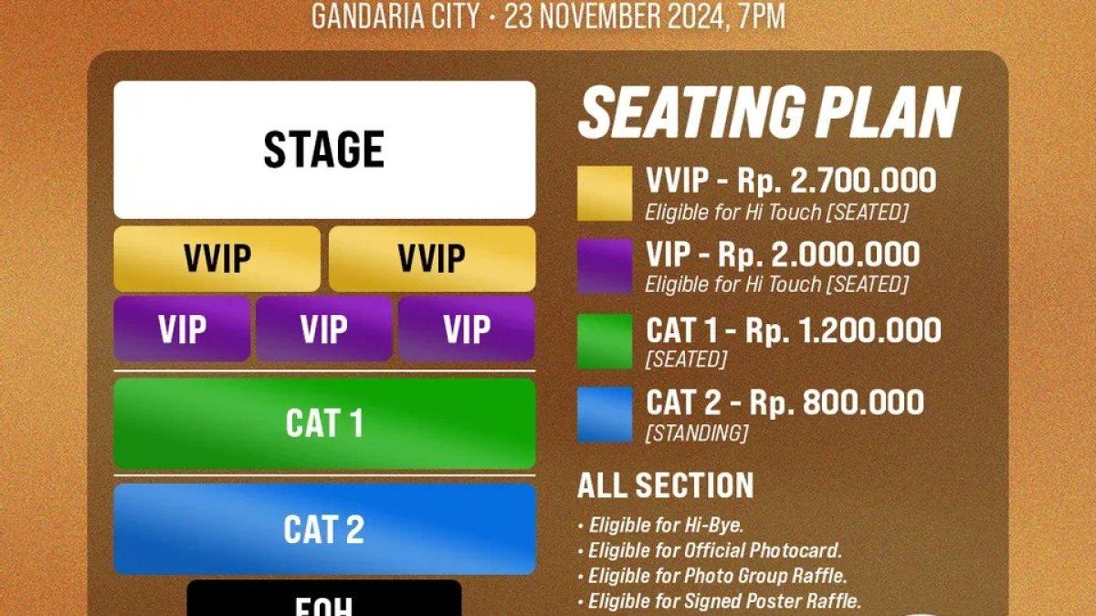 Daftar harga tiket konser Choi Jin Hyuk di Jakarta 2024