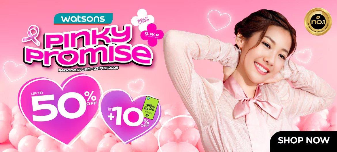 Deretan promo terbaru dari Watsons yang bisa kamu coba,Sabtu (1/2/2025)