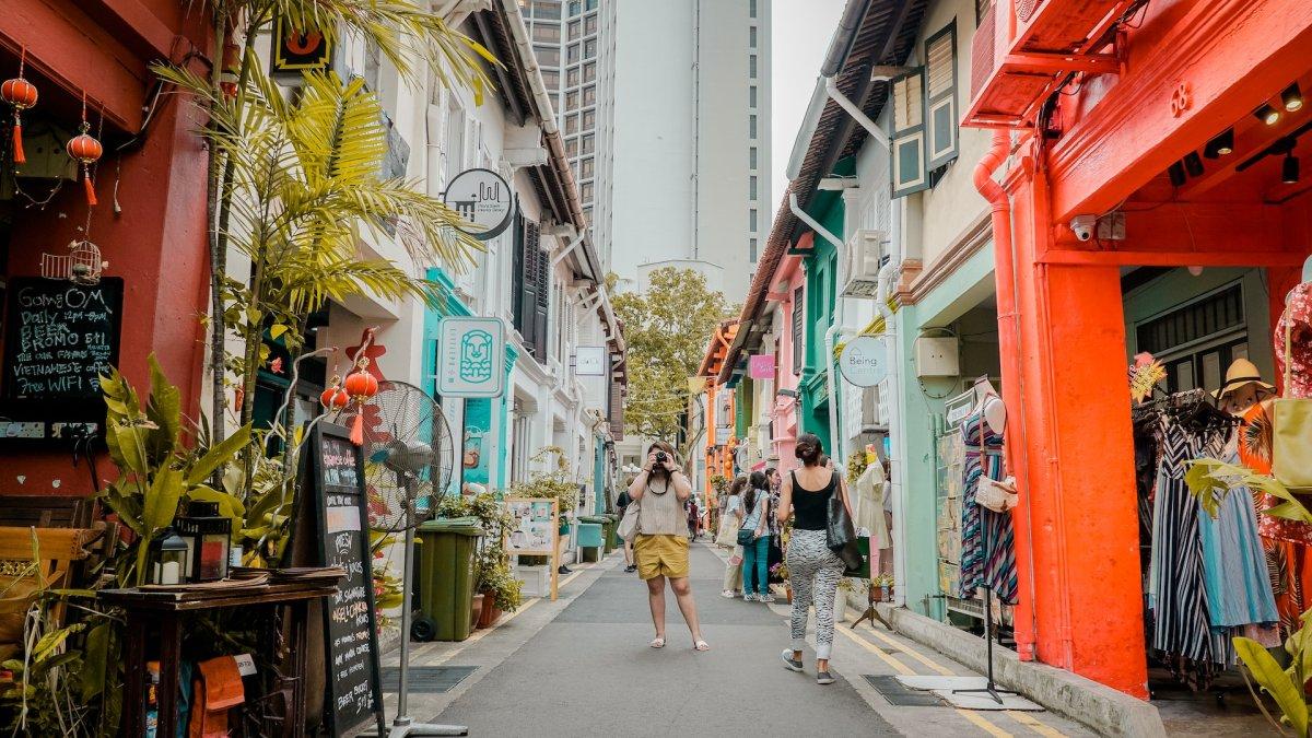 Suasana di Haji Lane Singapura