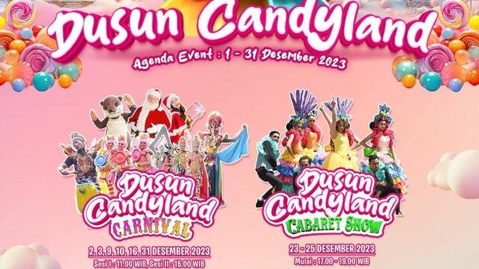 Dusun Candyland Carnival hadir di Dusun Semilir Semarang untuk merayakan libur Natal dan Tahun Baru 2024.