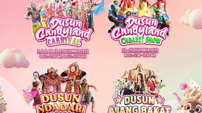 Dusun Candyland Carnival hadir di Dusun Semilir Semarang untuk merayakan libur Natal dan Tahun Baru 2024.