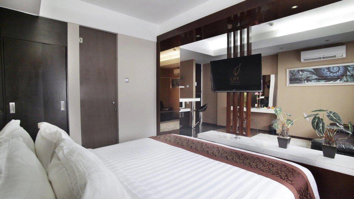 Ilustrasi tipe kamar yang ada di Favor Hotel Makassar City Center by LIFE