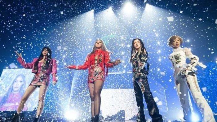 Foto terbaru member dari 2NE1, gelar konser di Jakarta.