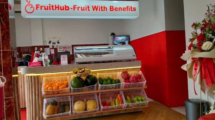 FruitHub Juice Bar, tempat nongkrong asyik di Kota Solo, Jawa Tengah yang tawarkan aneka jus segar, sehat, dan bergizi, Jumat (10/11/2023).
