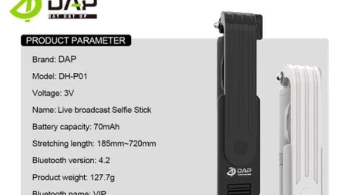 Gambar DAP DH-P01 Selfie Stick Tongsis Bluetooth Tripod