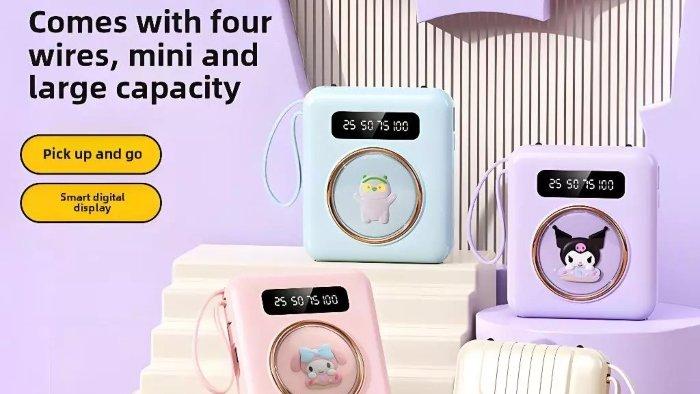 Gambar RCCOR 20000mAh Kuromi Mini Power Bank.