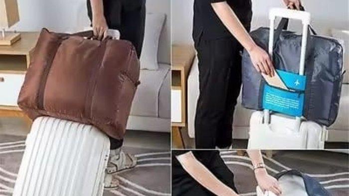 Gambar Tas Travel Lipat Gantungan Koper Waterproof.