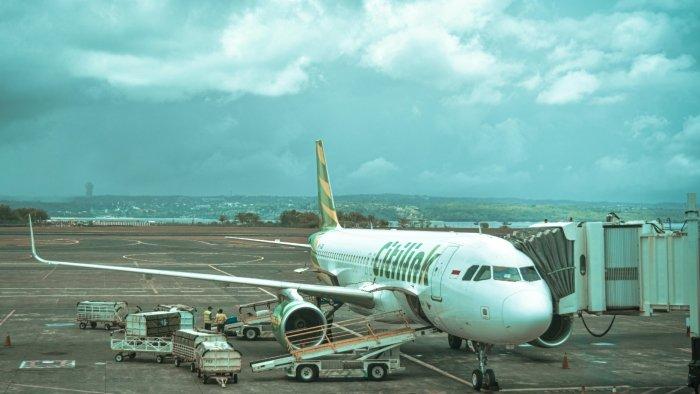 Gambar pesawat  Citilink rute Jakarta-Pontianak.