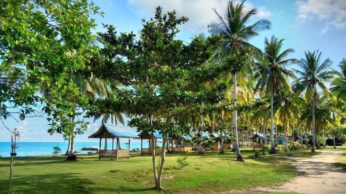 GEOSITE BATU KASAH NATUNA - Kondisi dalam Geosite Pantai Batu Kasah yang terletak di Desa Cemaga Tengah, Kecamatan Bunguran Selatan, Kabupaten Natuna, Kepulauan Riau (Kepri).