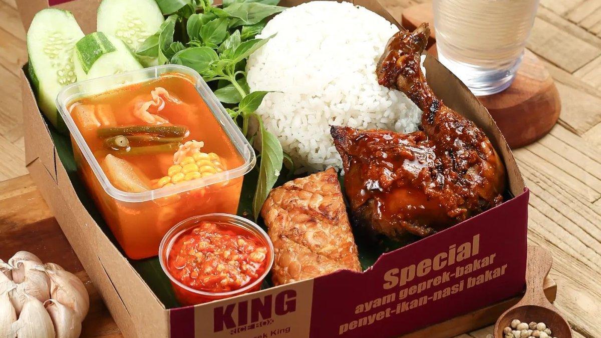 Geprek King, satu resto di Lampung yang menawarkan paket bukber Ramadan.
