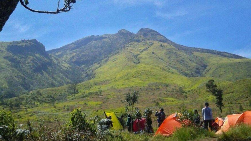Hamparan padang rumput menyelimuti Gunung Sumbing. Panorama ini akan diperoleh pendaki jika mendaki melalui jalur Bowongso, Wonosobo, Jawa Tengah.
