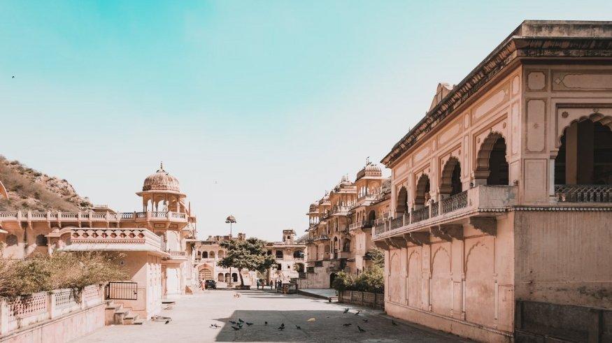 Gyan Gopalji Mandir Area, Jaipur, India.