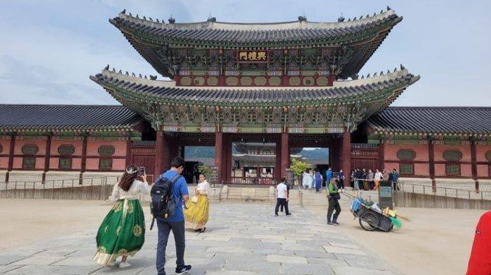Istana Gyeongbokgung di Korea Selatan.