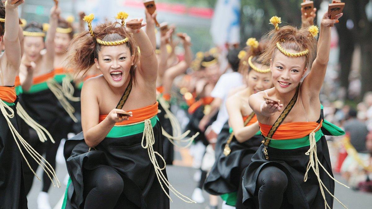 Harajuku Omotesando Genki Matsuri Super Yosakoi, satu festival musim panas terbaik di Tokyo Jepang 2024.