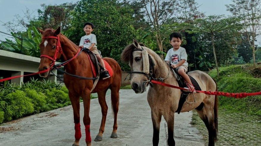 Horse ride di Taman K Pandaan.