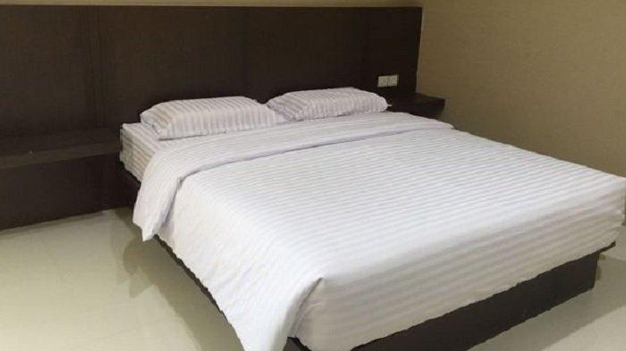 Kamar penginapan di Hotel Melayu Bedendang, Bintan, Kepulauan Riau.