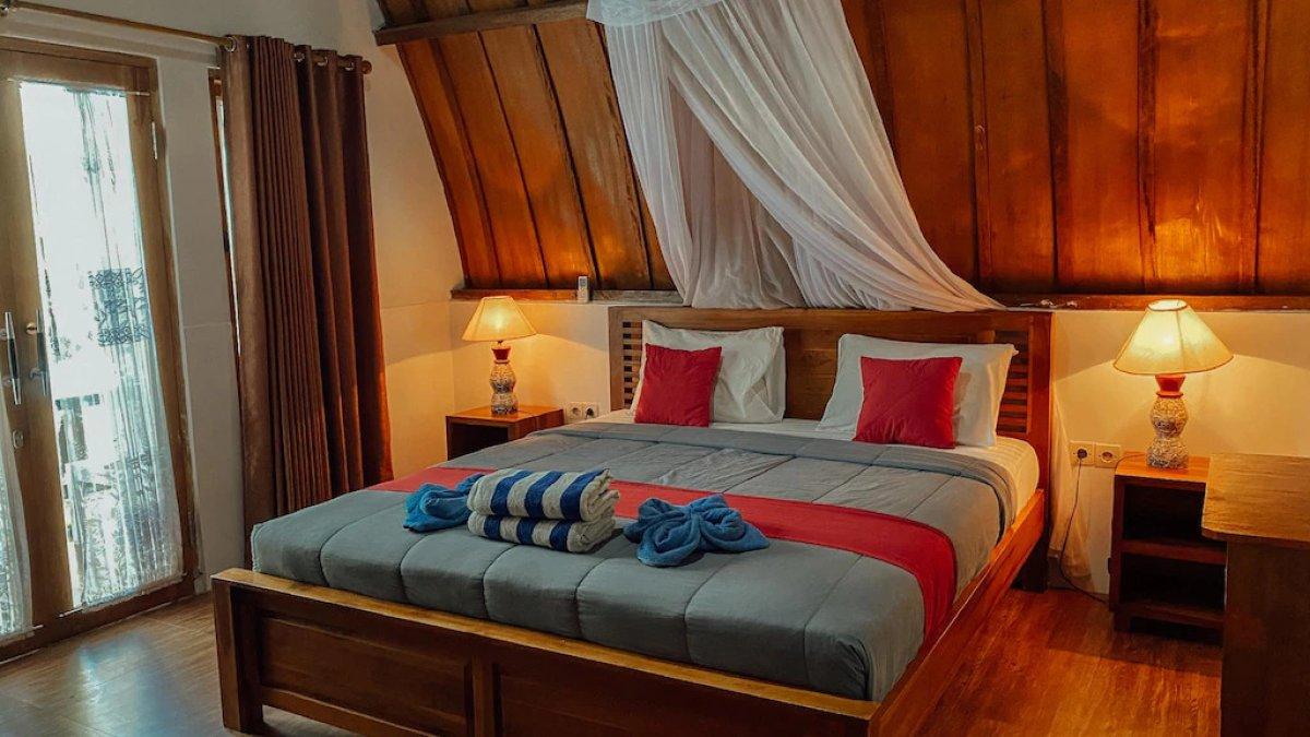 Ilustrasi salah satu tipe kamar hotel murah di Gili Trawangan