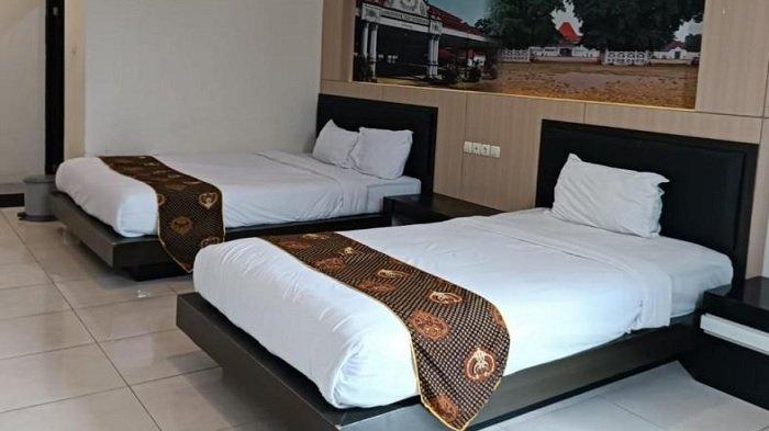 Kamar penginapan di Hotel Shafira Yogyakarta, dekat Pasar Beringharjo.