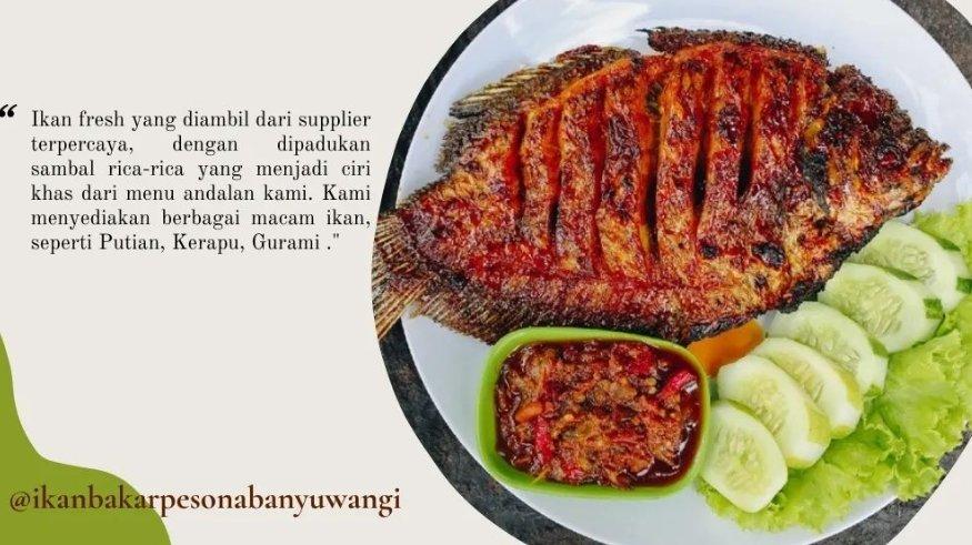 Ikan Bakar Pesona Banyuwangi.