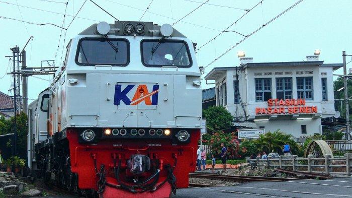 Ilustrasi KA Jayabaya rute Pasar Senen menuju Semarang Poncol