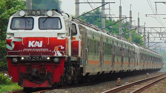 Ilustrasi KA Kertajaya rute Pasar Senen ke Semarang Poncol