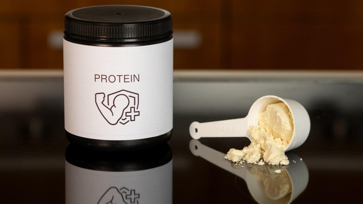 Ilustrasi Protein Shake.