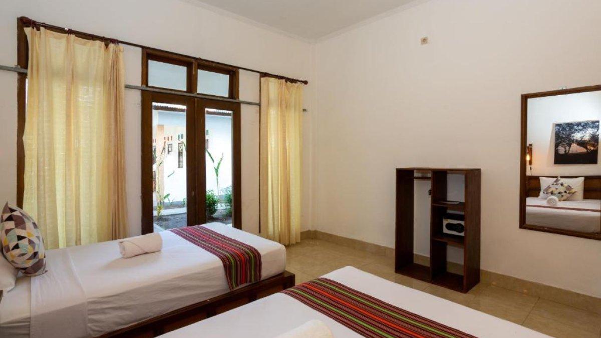 Ilustrasi salah satu tipe kamar yang ada di Kidi's Lodge Gilitrawangan