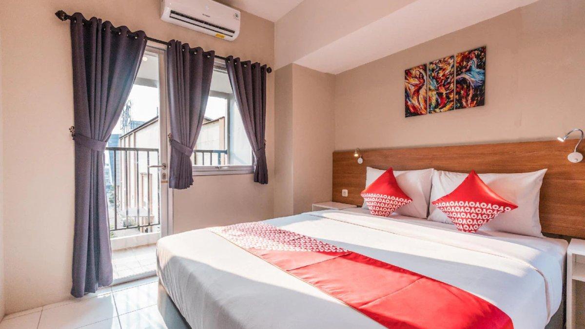 Ilustrasi salah satu tipe kamar yang ada di Super OYO Flagship 750 Mont Blanc